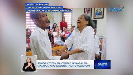 Senior citizen na couple, ikinasal na matapos ang walong taong relasyon | Saksi