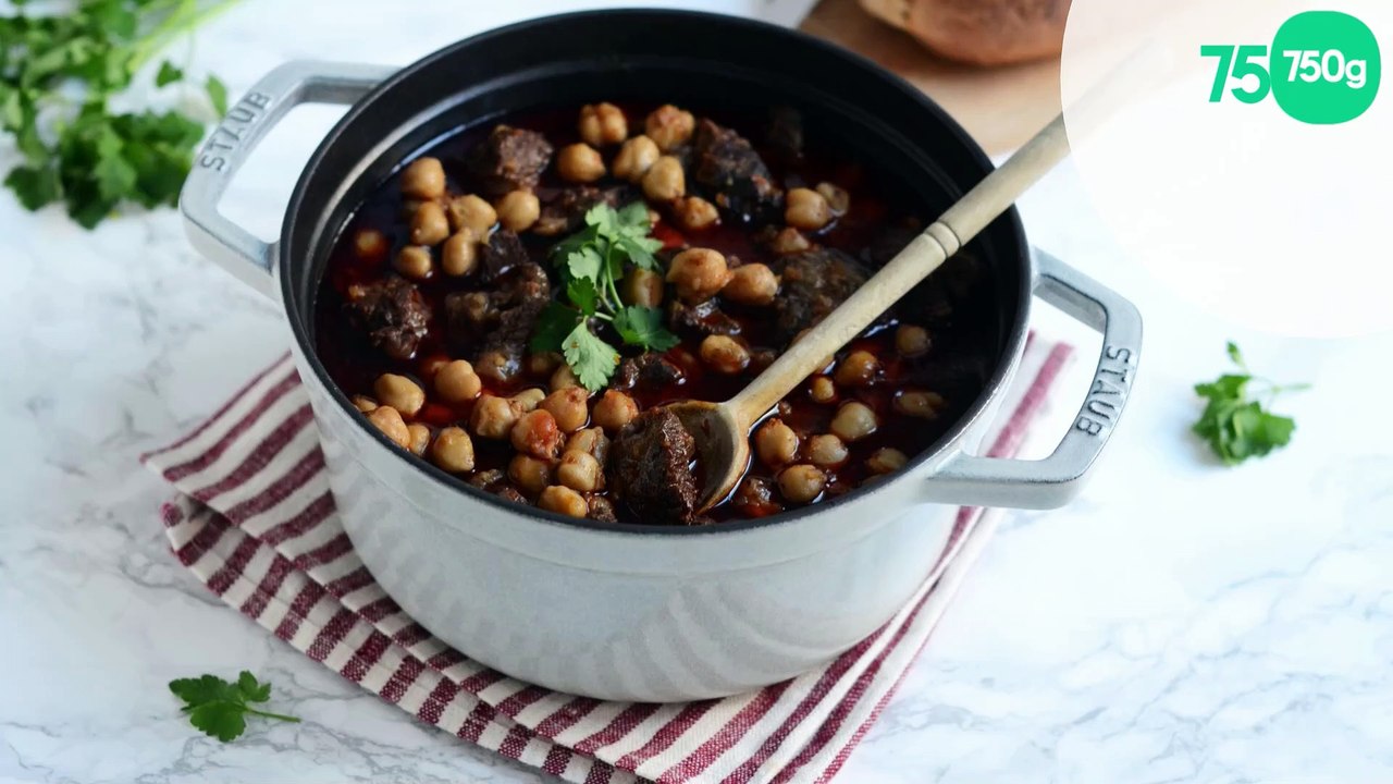 Mijoté de joue de bœuf aux pois chiches