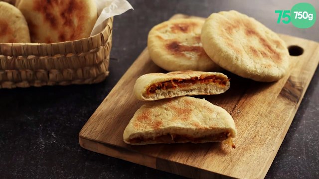 Petits pains farcis végétariens à la poêle