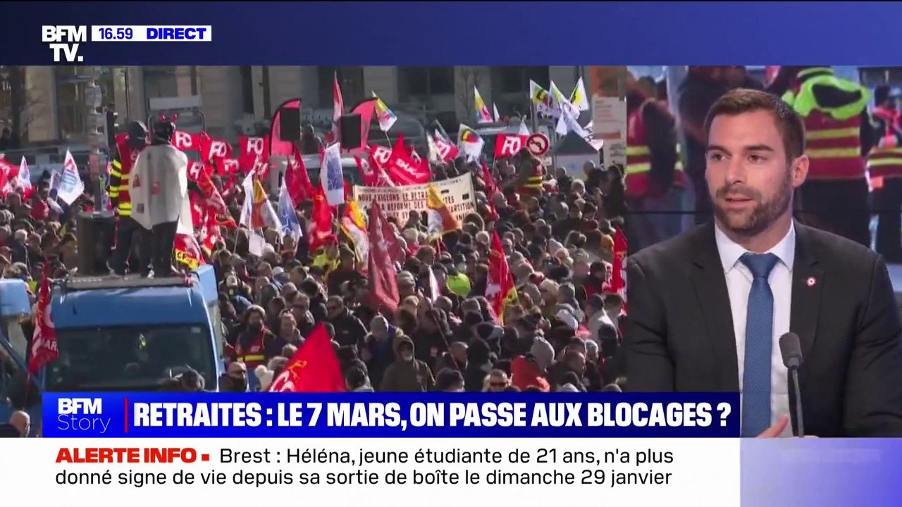 Julien Odoul, député RN de l'Yonne député RN de l'Yonne dénonce les "responsables syndicaux qui ont appelé à voter Macron"