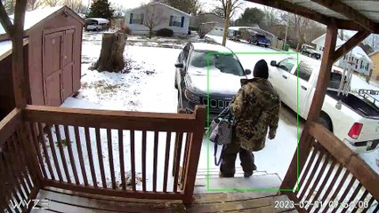 Woman Slips and Falls Hard on Front Stairs