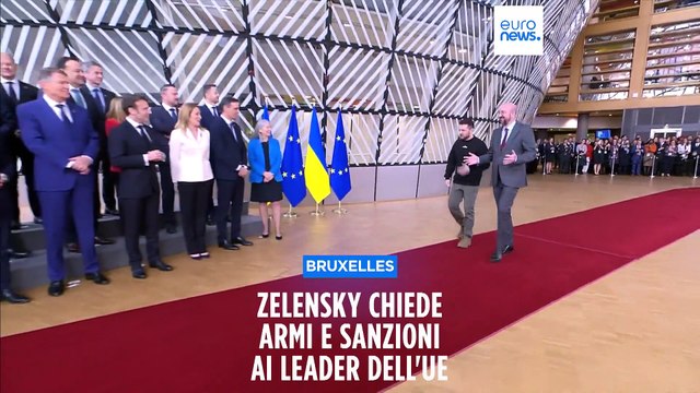 Zelensky al parlamento europeo accolto come un eroe