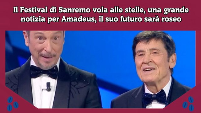 Il Festival di Sanremo vola alle stelle, una grande notizia per Amadeus, il suo futuro sarà roseo