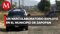 Se registra incendio en presunto narcolaboratorio en Jalisco