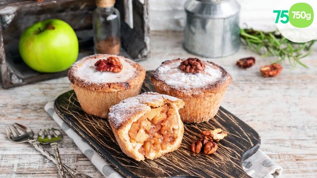 Mini apple pies aux noix (mini tourtes pommes et noix)