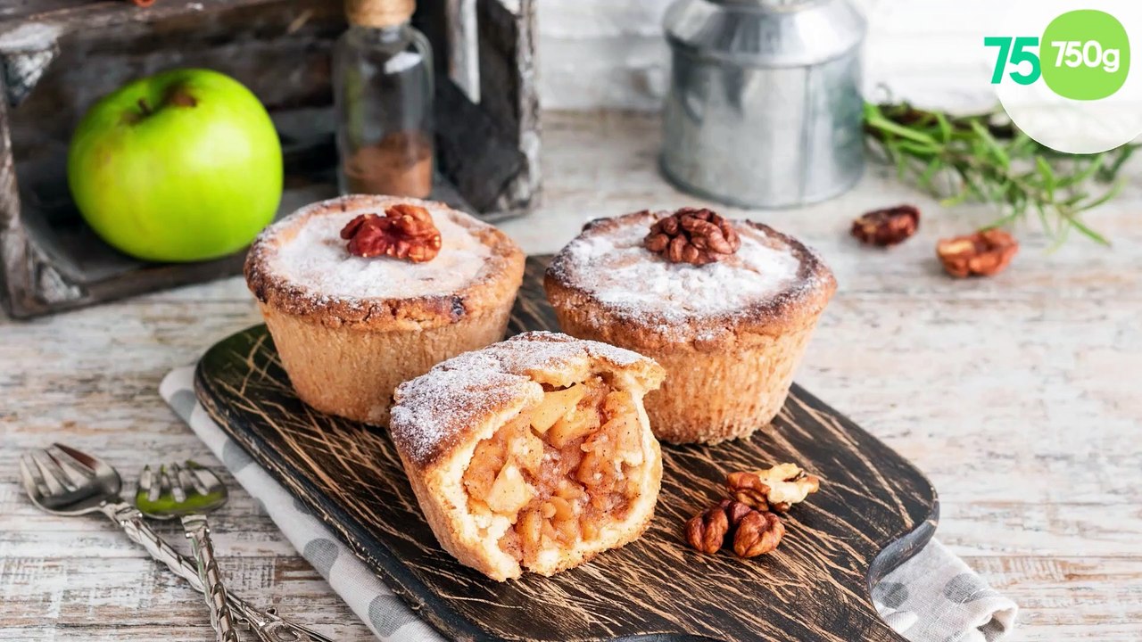 Mini apple pies aux noix (mini tourtes pommes et noix)