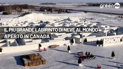 Il più grande labirinto di neve al mondo aperto in Canada