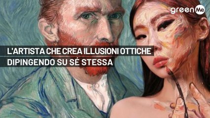 Quest’artista crea incredibili illusioni ottiche dipingendo sé stessa