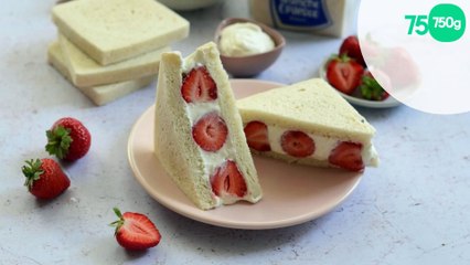 Sandwich japonais aux fraises