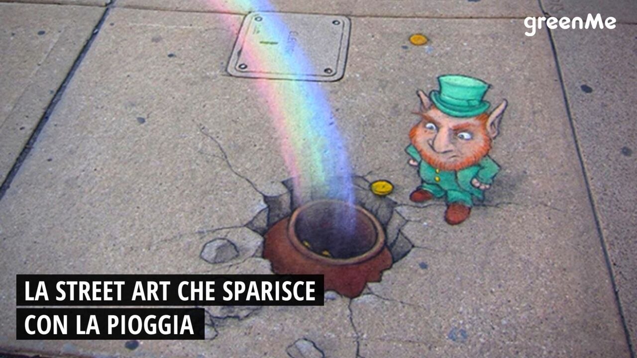 La street art che sparisce con la pioggia