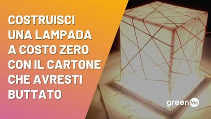 Costruisci una lampada a costo zero con il cartone che avresti buttato