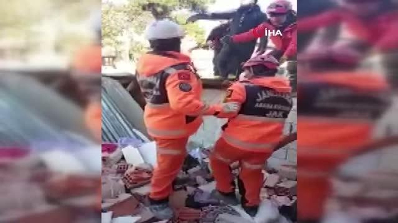 Jandarma Genel Komutanlığı: "Arama kurtarma timlerimiz tarafından enkaz altından bir bebek kurtarıldı"