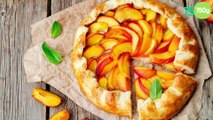 Tarte rustique aux nectarines et menthe