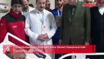 Cumhurbaşkanı Erdoğan, Kilis Devlet Hastanesi'nde yaralıları ziyaret etti