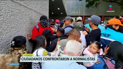 Download Video: Ciudadanos confrontaron a normalistas en Chilpancingo, Guerrero