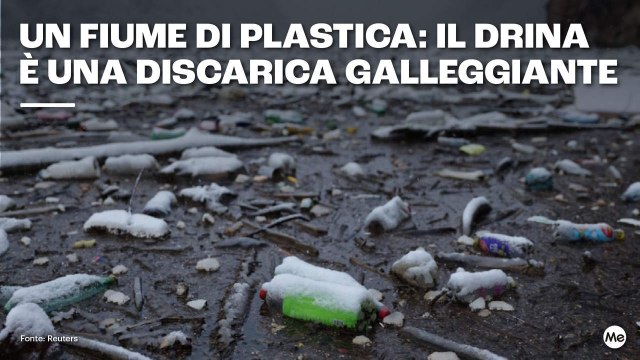 Un fiume di plastica: il Drina è una discarica galleggiante