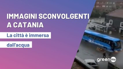 Immagini sconvolgenti a Catania, la città sommersa dall'acqua