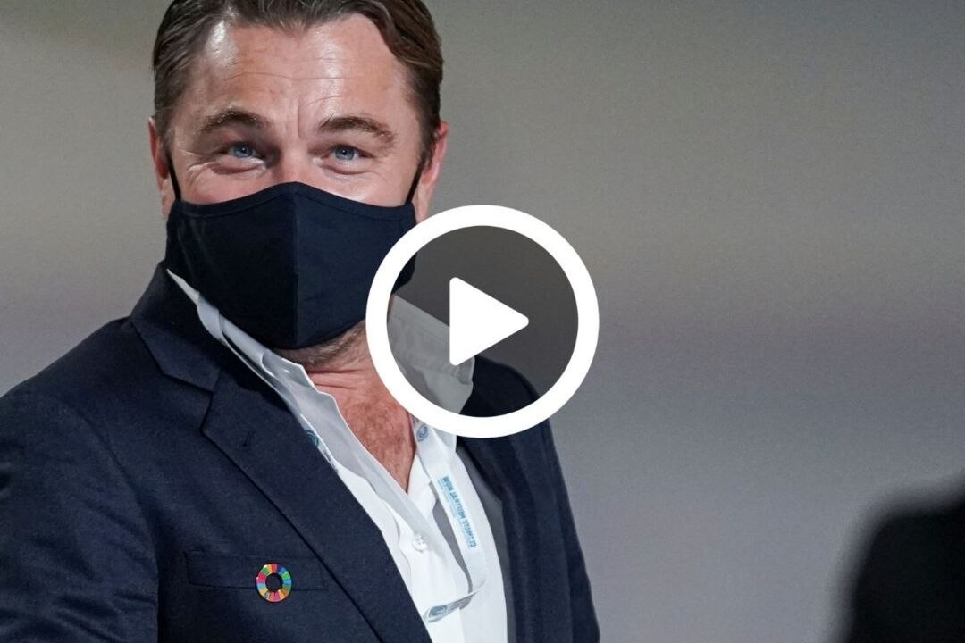 Leonardo Di Caprio partecipa alla COP26