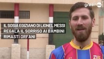 ll sosia egiziano di Lionel Messi che regala il sorriso ai bambini rimasti orfani