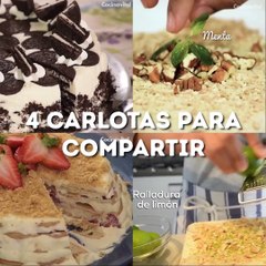 4 variadas recetas de Carlotas que te encantarán