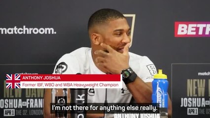 Joshua taking Franklin fight 'more seriously' than any fight in his career