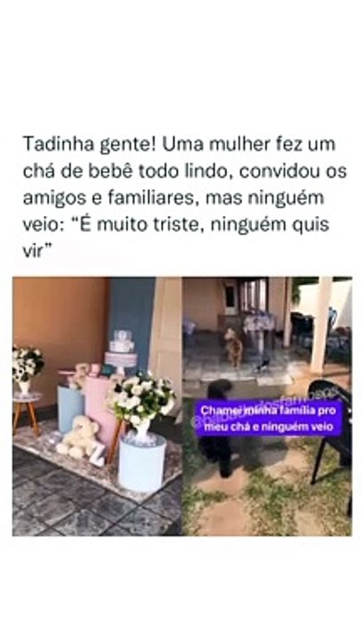 Uma mulher fez seu chá de bebê, convidou os familiares e simplesmente: NINGUÉM FOI. Ela relatou em vídeo que ficou arrasada