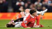 Fans left fuming as Man United defender Lisandro Martinez escapes punishment after twice making contact with Patrick Bamford's head with his boot