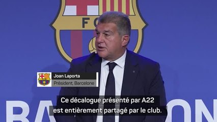 Super Ligue - Laporta : "La Super Ligue progresse"