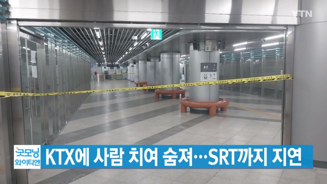 [YTN 실시간뉴스] KTX에 사람 치여 숨져...SRT까지 지연 / YTN
