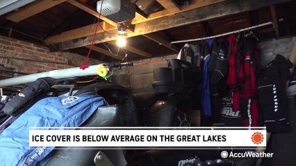 Ice cover below average at the Great Lakes