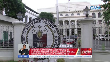 Petisyon para obligahin ang gobyerno na i-monitor at bigyan ng medical service ang mga naturukan ng dengvaxia, ibinasura ng SC | UB