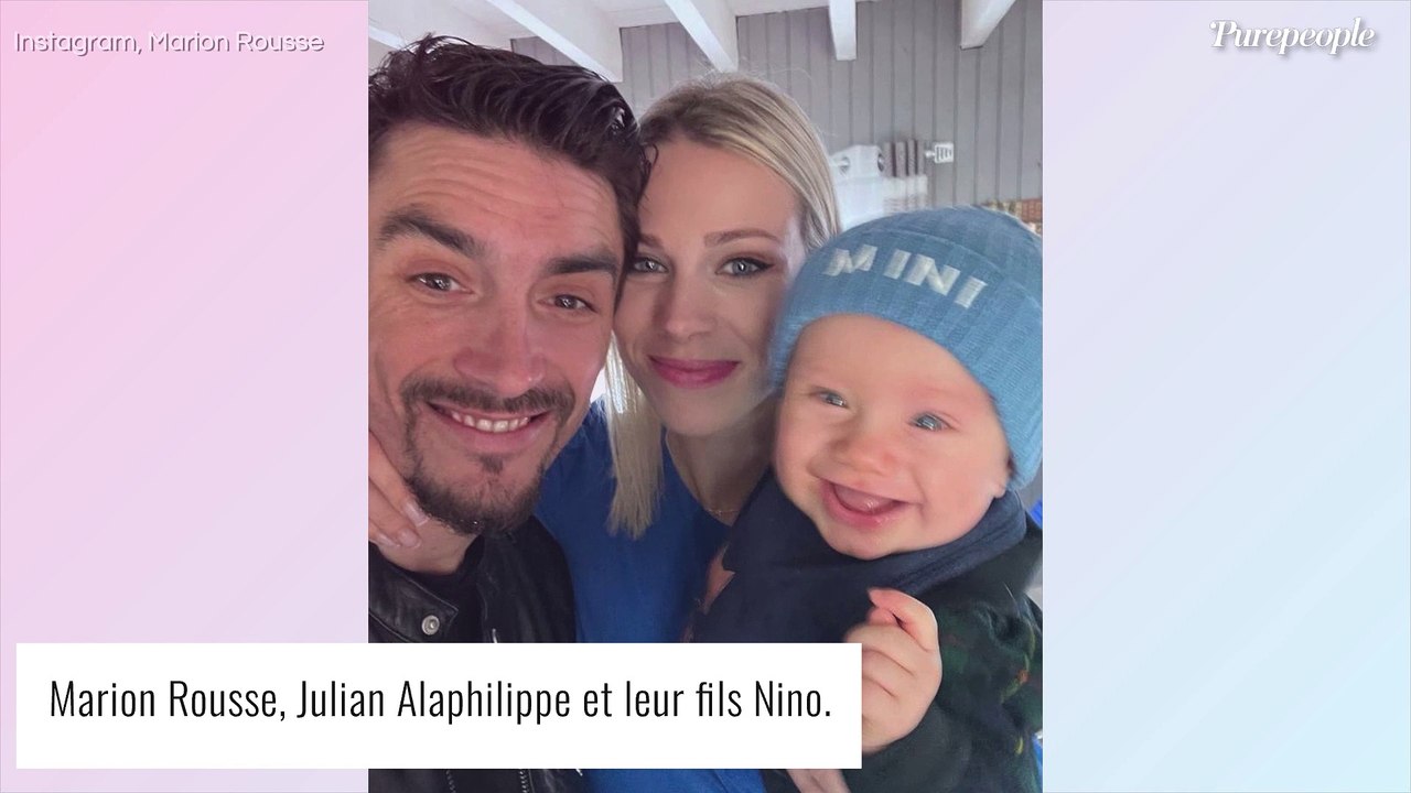 Marion Rousse : Selfie de l'amour avec son fils Nino "pendant que papa s'entraîne dur..."