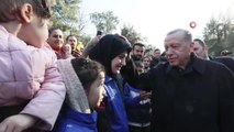 Erdoğan Osmaniye'de çadır kenti ziyaret etti