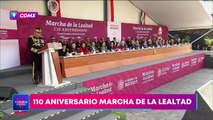 López Obrador encabeza la ceremonia por el 110 aniversario de la Marcha de la Lealtad