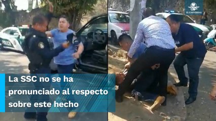Automovilista golpea a policía que resguardaba paso en zona escolar