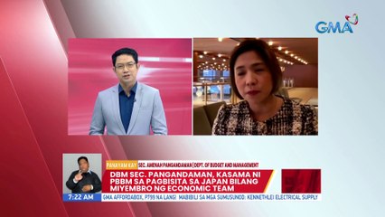 DBM Sec. Pangandaman, kasama ni PBBM sa pagbisita sa Japan bilang miyembro ng economic team | UB