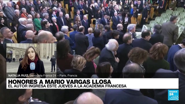 Informe desde París: así fue el discurso de Vargas Llosa en su ingreso a la Academia Francesa