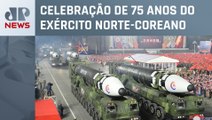 Coreia do Norte exibe número recorde de mísseis em desfile