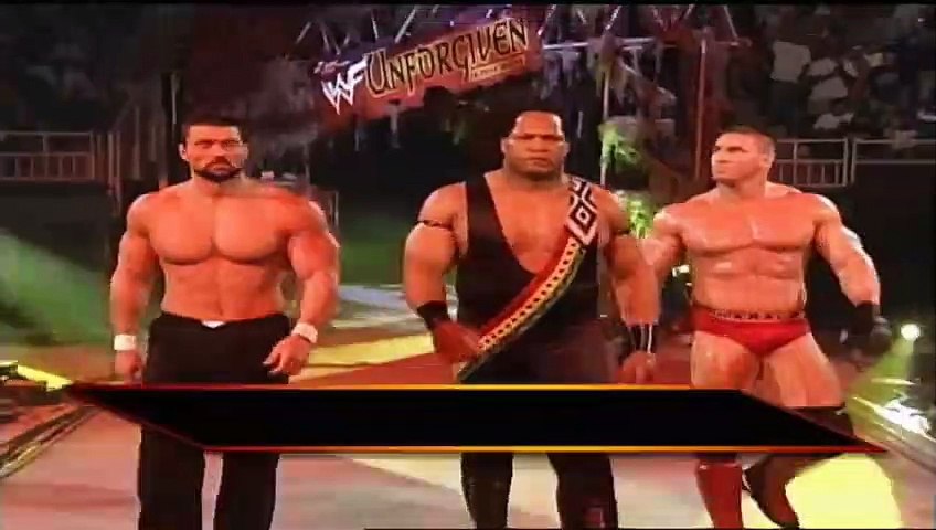 Faarooq, Ken Shamrock & Steve Blackman Vs. The Nation (w/ Kama