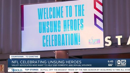 Download Video: NFL honors Arizona advocates for survivors of domestic and sexual violence