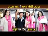 Sara Ali Khan Smiles For Paps After Her Viral Photo With Kartik Aaryan, Back From Udaipur
