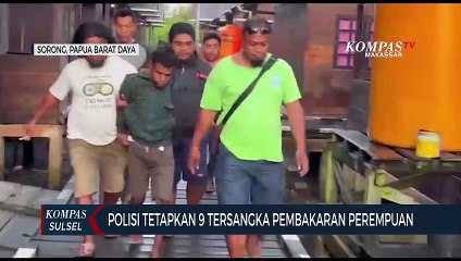Polisi Tetapkan 9 Tersangka Pembakaran Perempuan di Sorong