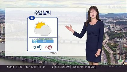 [날씨] 주말 온화·중서부 공기질 말썽…일요일 남부 '비'