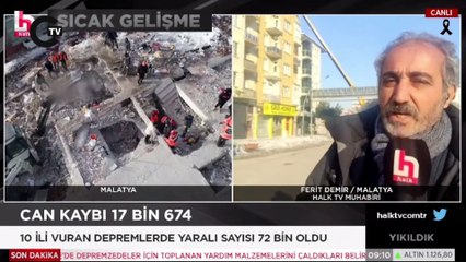 Enkaz başındaki gazeteciye saldırı!