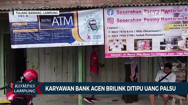 Karyawan Bank Agen Brilink Ditipu Uang Palsu
