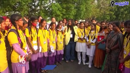 Girl Students Says Big Thanks To Pm Modi For SSLV-D2 Rocket Launch| Satish Dhawan Space Centre| V6