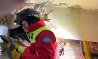 Almanya’dan gelen kurtarma ekibi öğrendiği bir kaç Türkçe kelime ile seslendi: "Zeynep Hanım, Daniel burada korkma!"