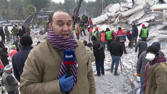 العربية ترصد استمرار جهود الإنقاذ في أدي يمان التركية بحثا عن ناجين تحت الأنقاض