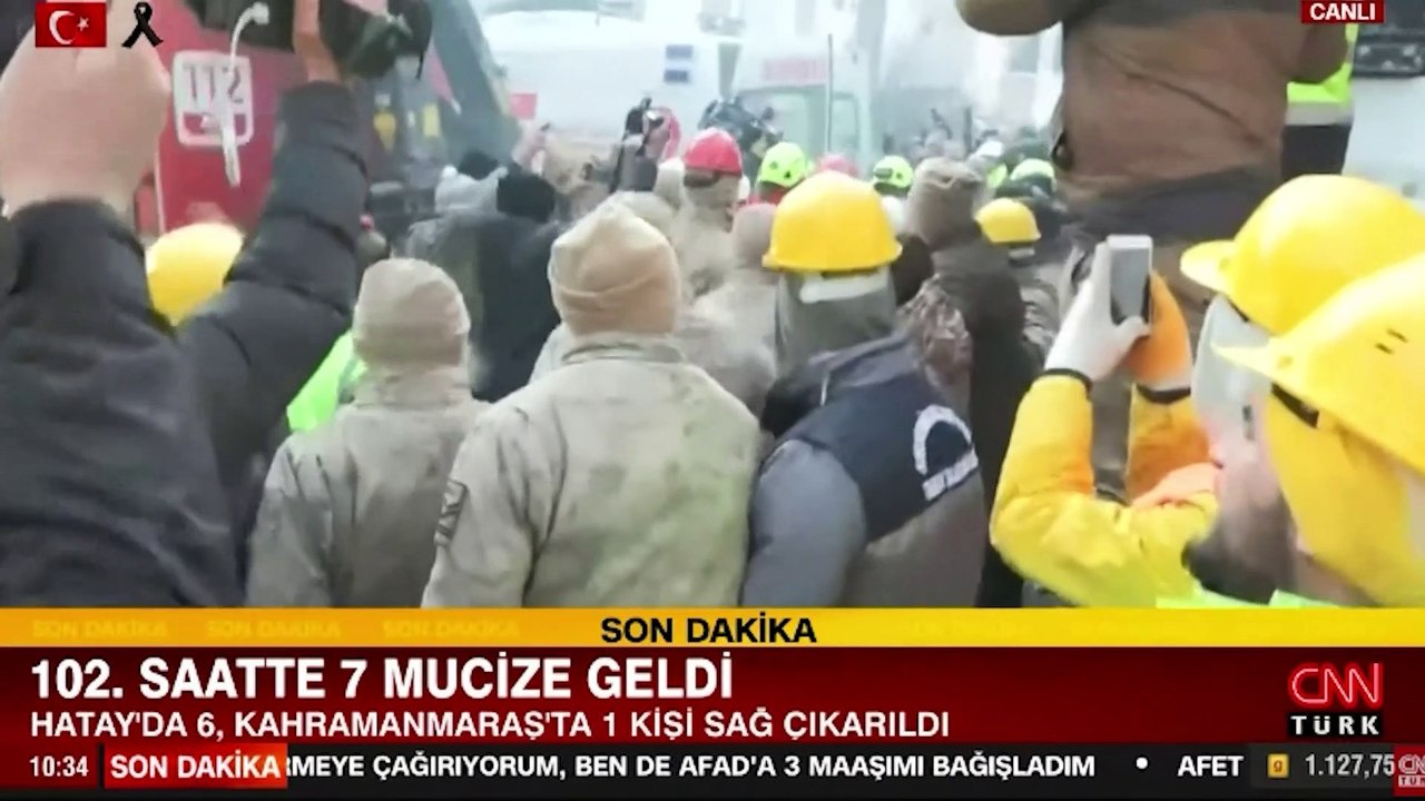 Kahramanmaraş'ta 33 yaşındaki Mahmut Sami Şahin enkaz altından sağ olarak kurtarıldı
