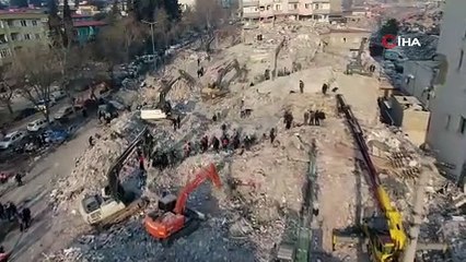 Kahramanmaraş'ın son hali havadan görüntülendi